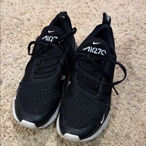Nike Black and White Air270 Running Shoes
